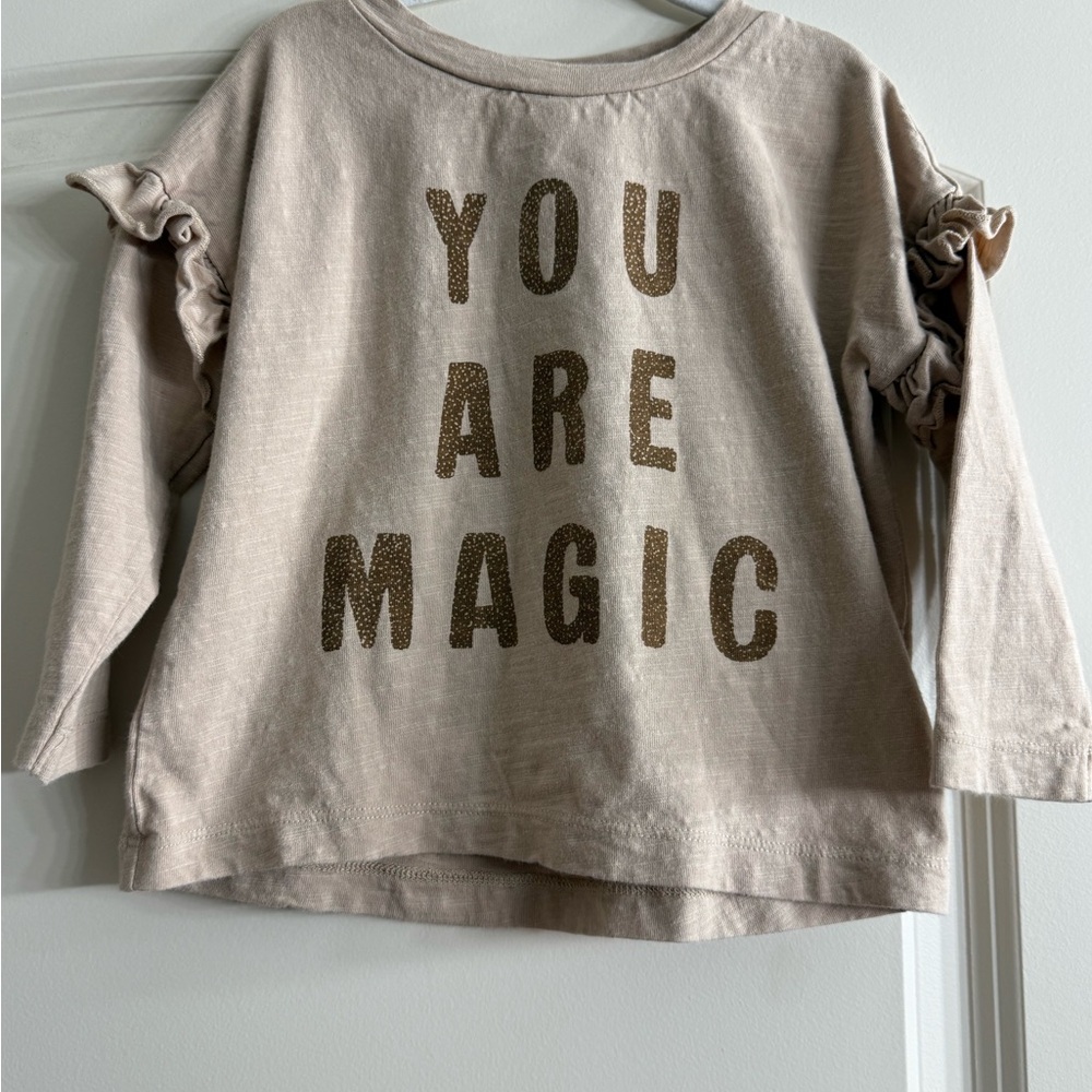Rylee + Cru Tan 'You Are Magic' Long Sleeve Tee size 2/3T